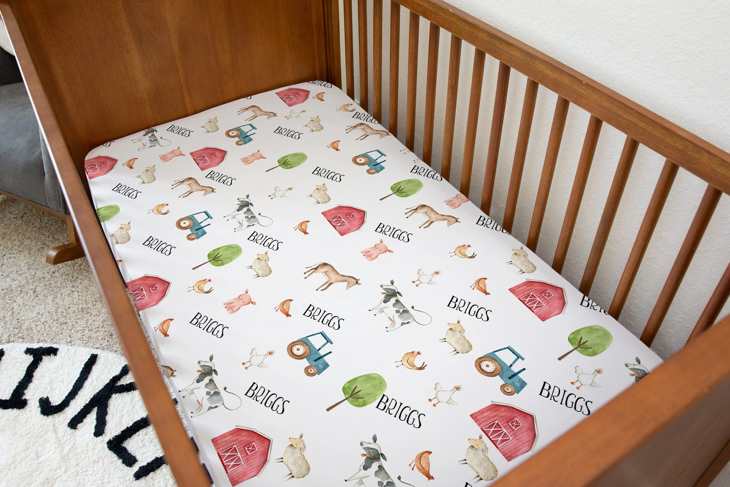 Custom size crib sheets hot sale